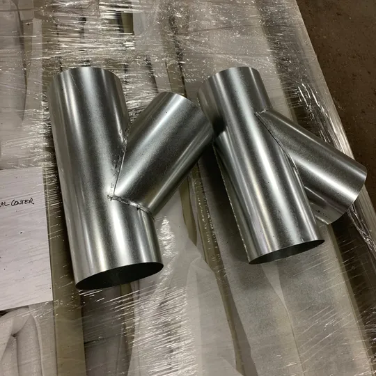 Duct wye fittings