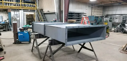 Galvanized ductwork