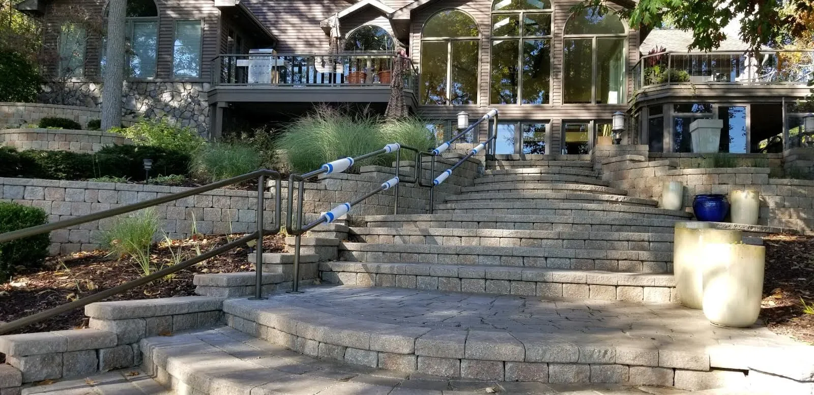 Landscape stair railing