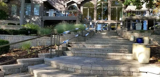 Landscape stair railing